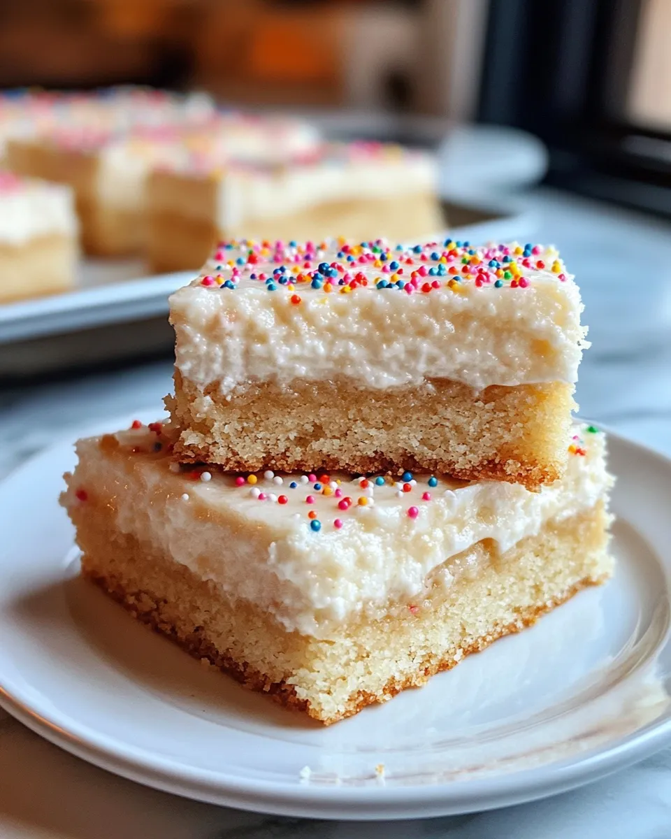 Homemade Sweet Cream Cheese Sugar Cookie Bars photo