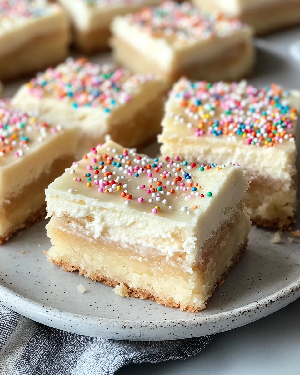 Easy Sweet Cream Cheese Sugar Cookie Bars dish photo