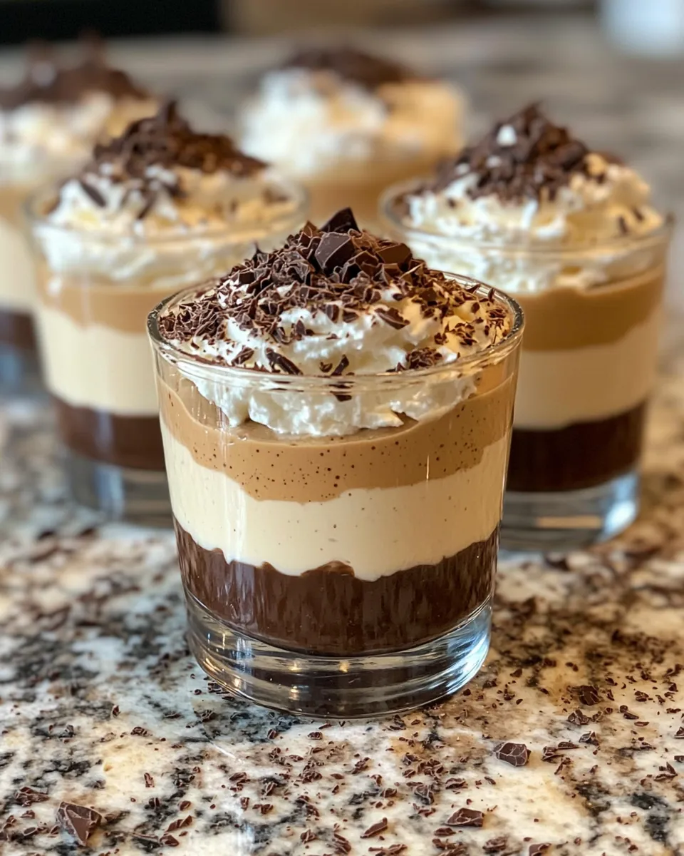 Homemade White Chocolate Mocha Mousse Cups photo