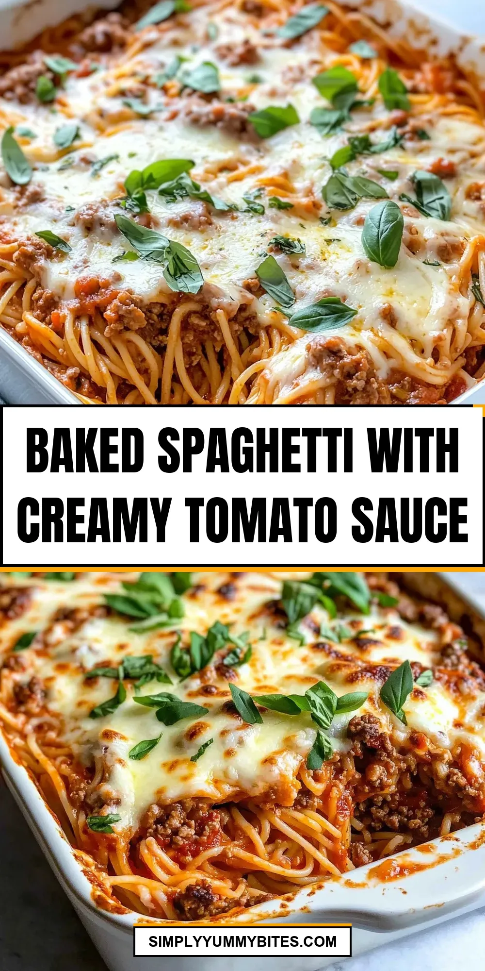 The Best Baked Spaghetti With Creamy Tomato Sauce Ever