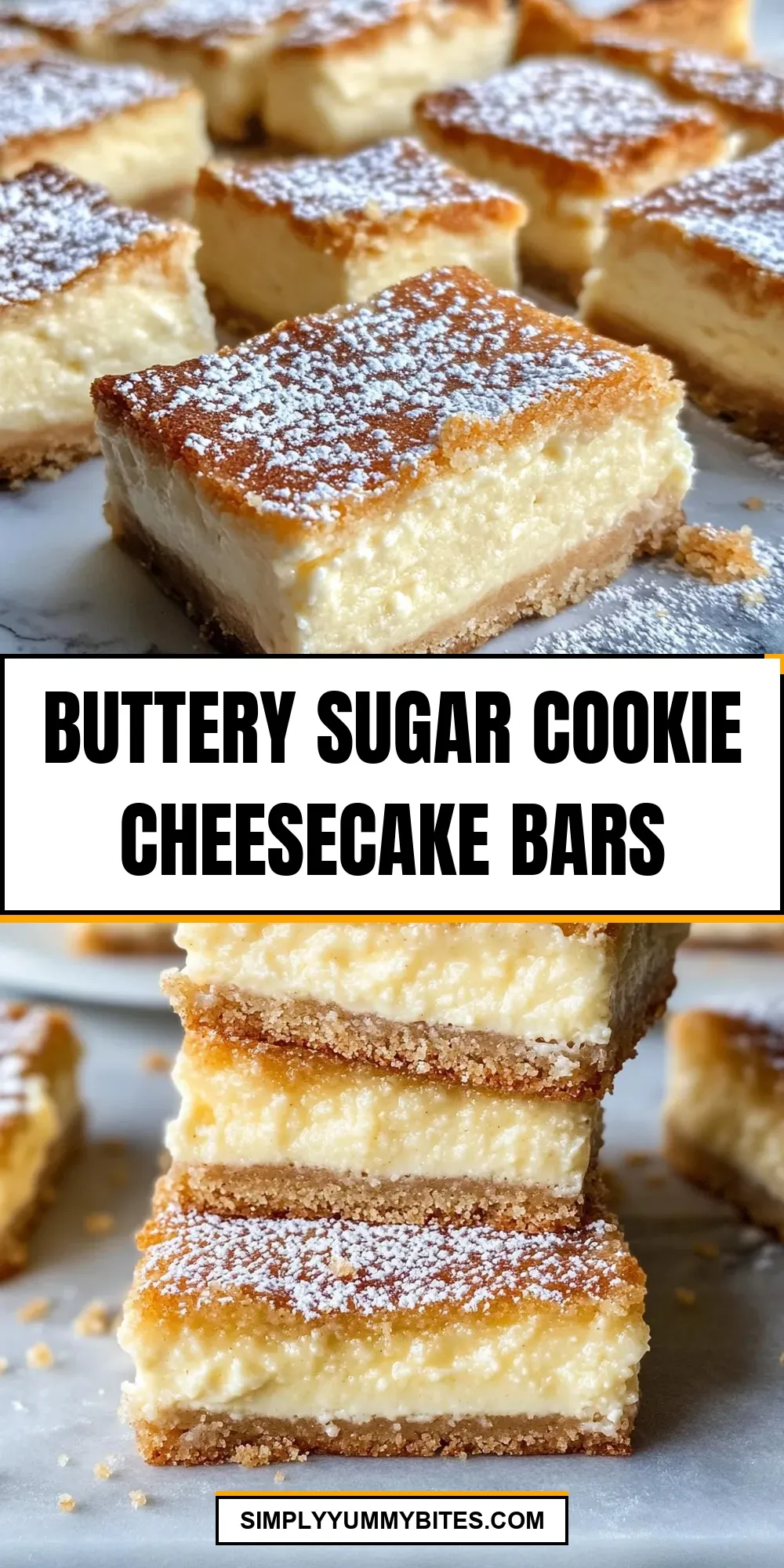 Easy Buttery Sugar Cookie Cheesecake Bars Recipe