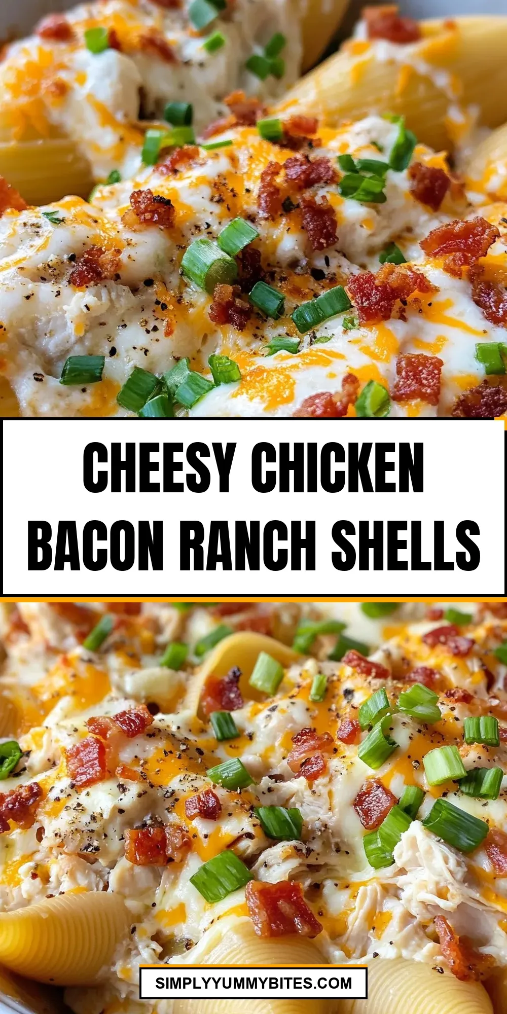 Cheesy Chicken Bacon Ranch Shells Recipe