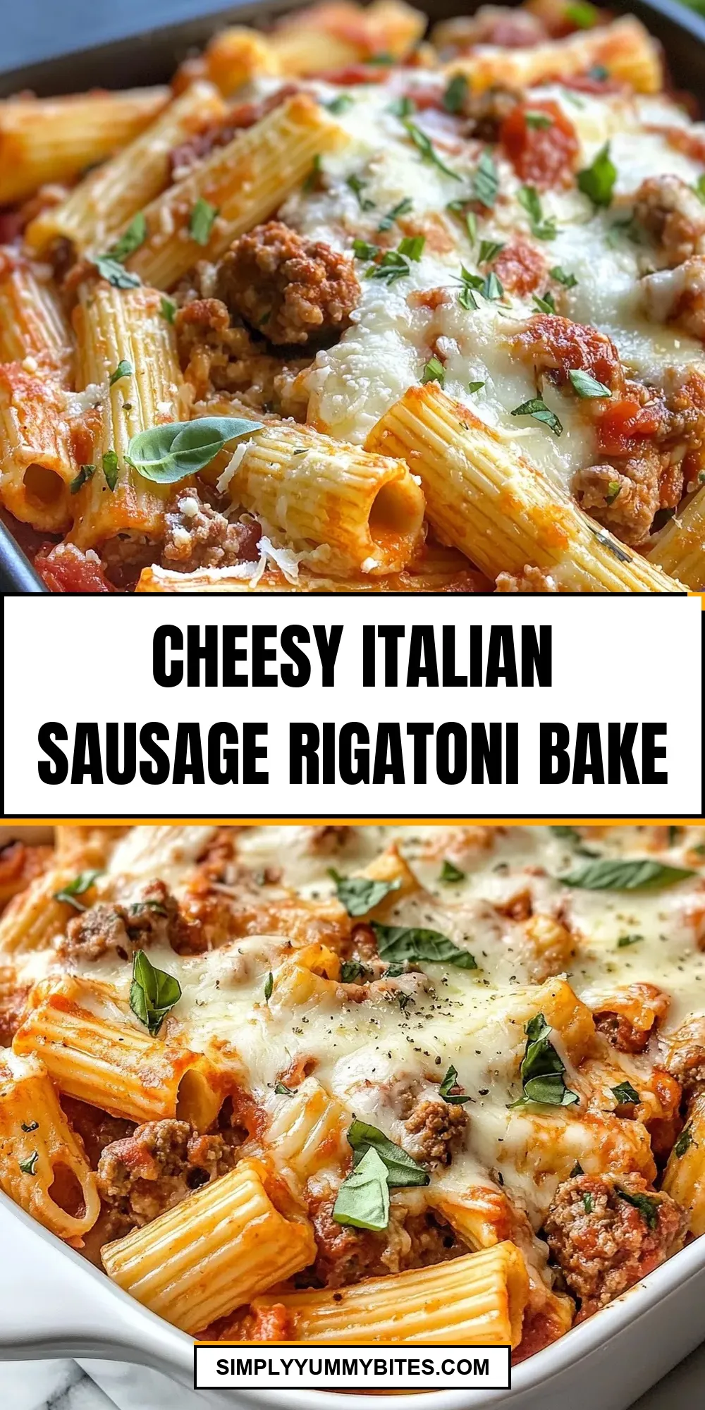 How To Make Homemade Cheesy Italian Sausage Rigatoni Bake