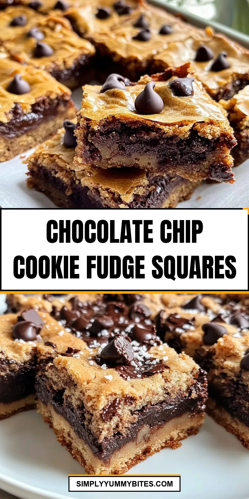 Chocolate Chip Cookie Fudge Squares (Fresh & Delicious)