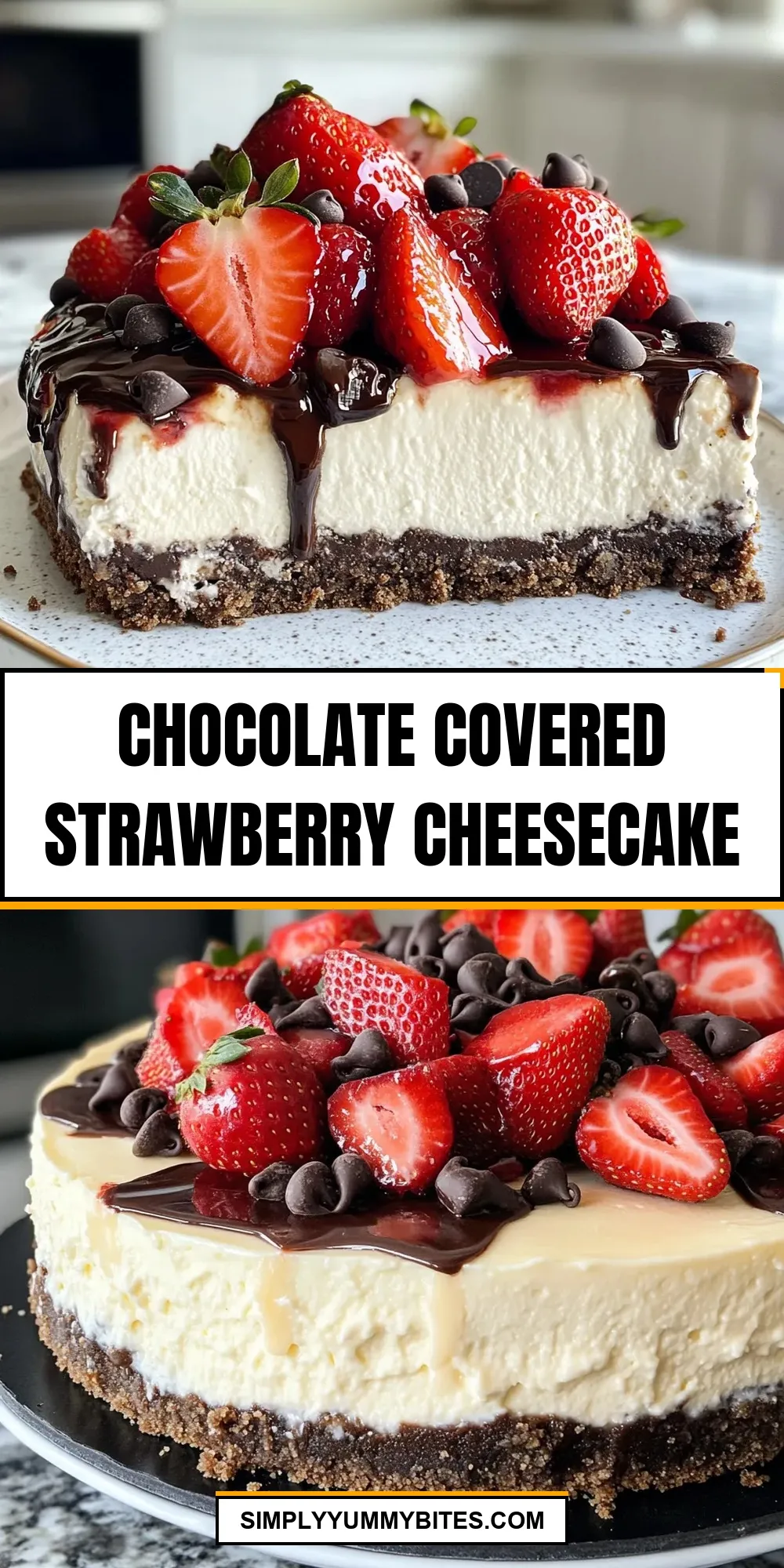 How To Make Perfect Chocolate Covered Strawberry Cheesecake