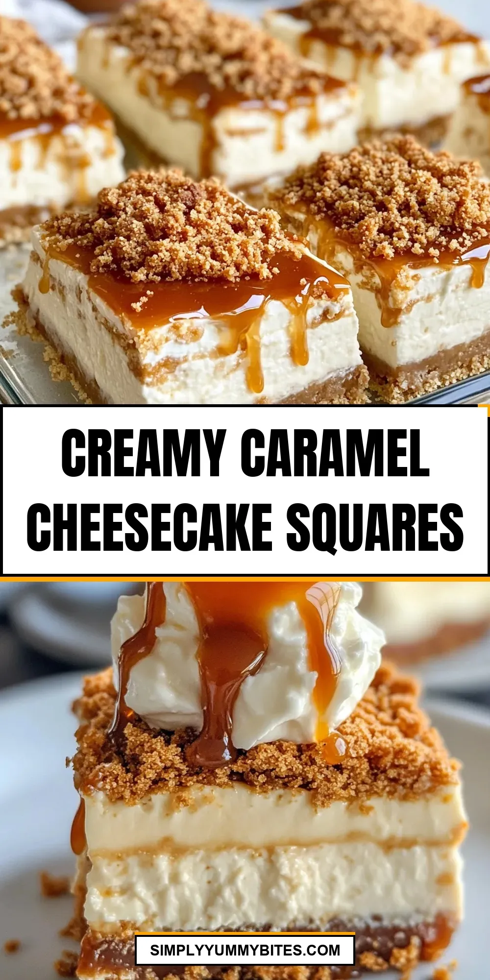 Easy Creamy Caramel Cheesecake Squares Recipe