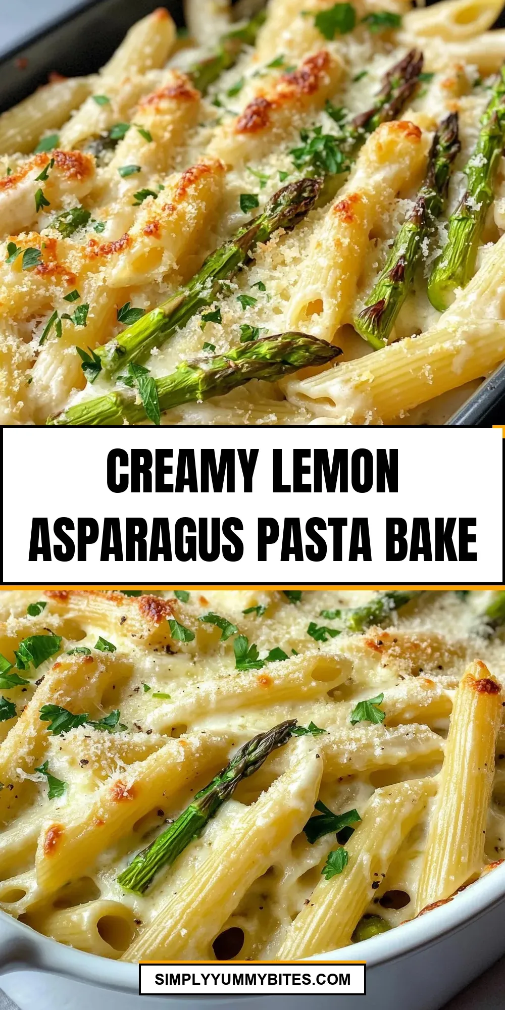 How To Make The Best Creamy Lemon Asparagus Pasta Bake