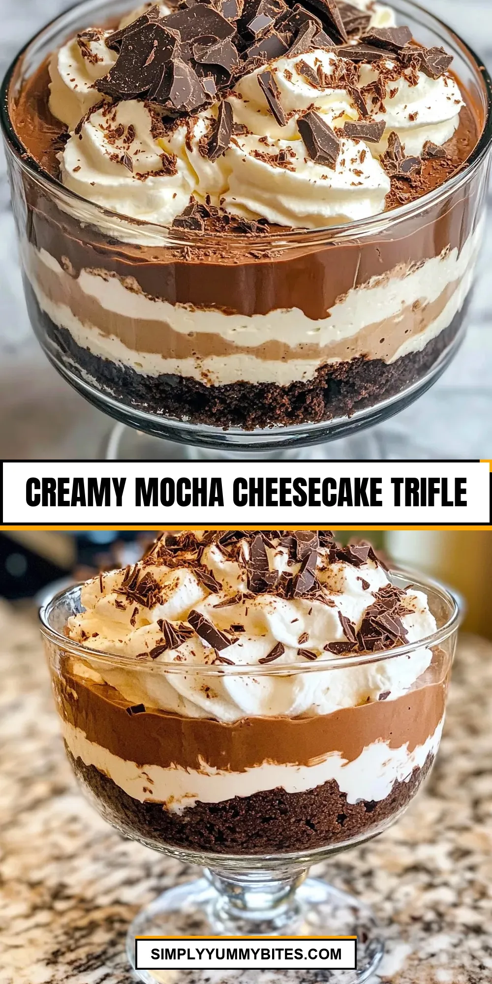 Creamy Mocha Cheesecake Trifle (Perfect & Delicious)