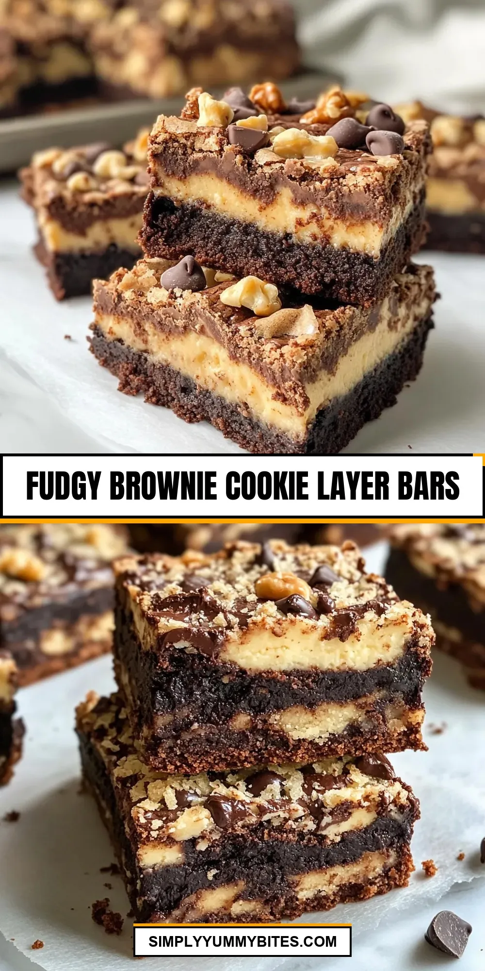How To Make Ultimate Fudgy Brownie Cookie Layer Bars
