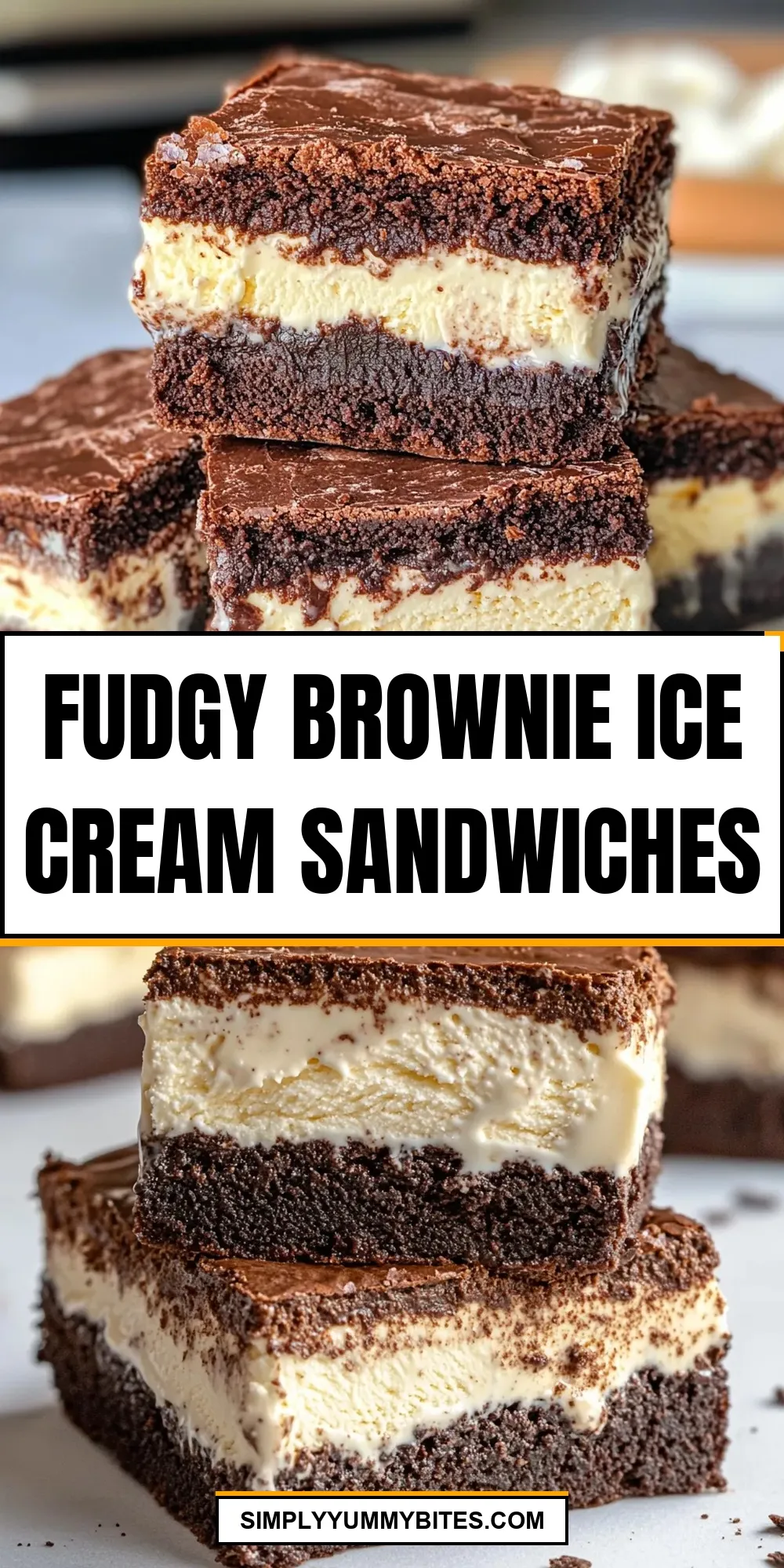 How To Make Ultimate Fudgy Brownie Ice Cream Sandwiches