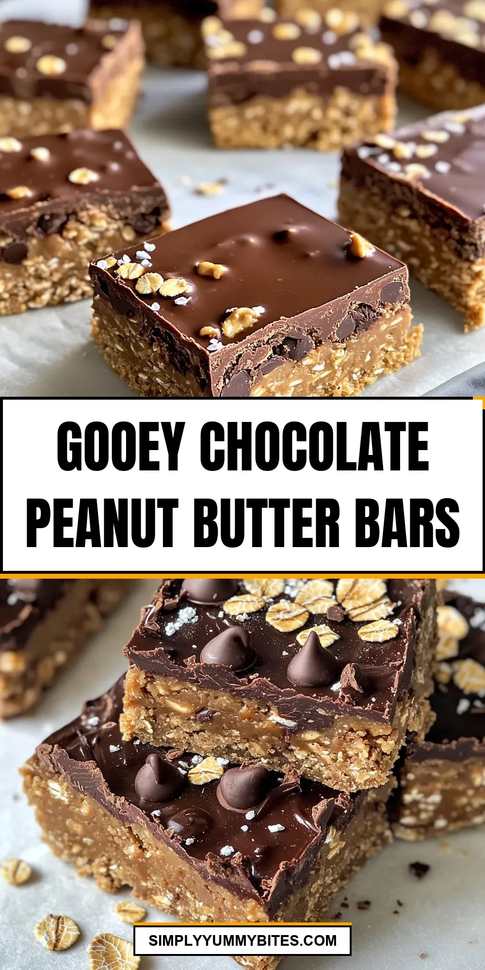 Easy Gooey Chocolate Peanut Butter Bars Recipe