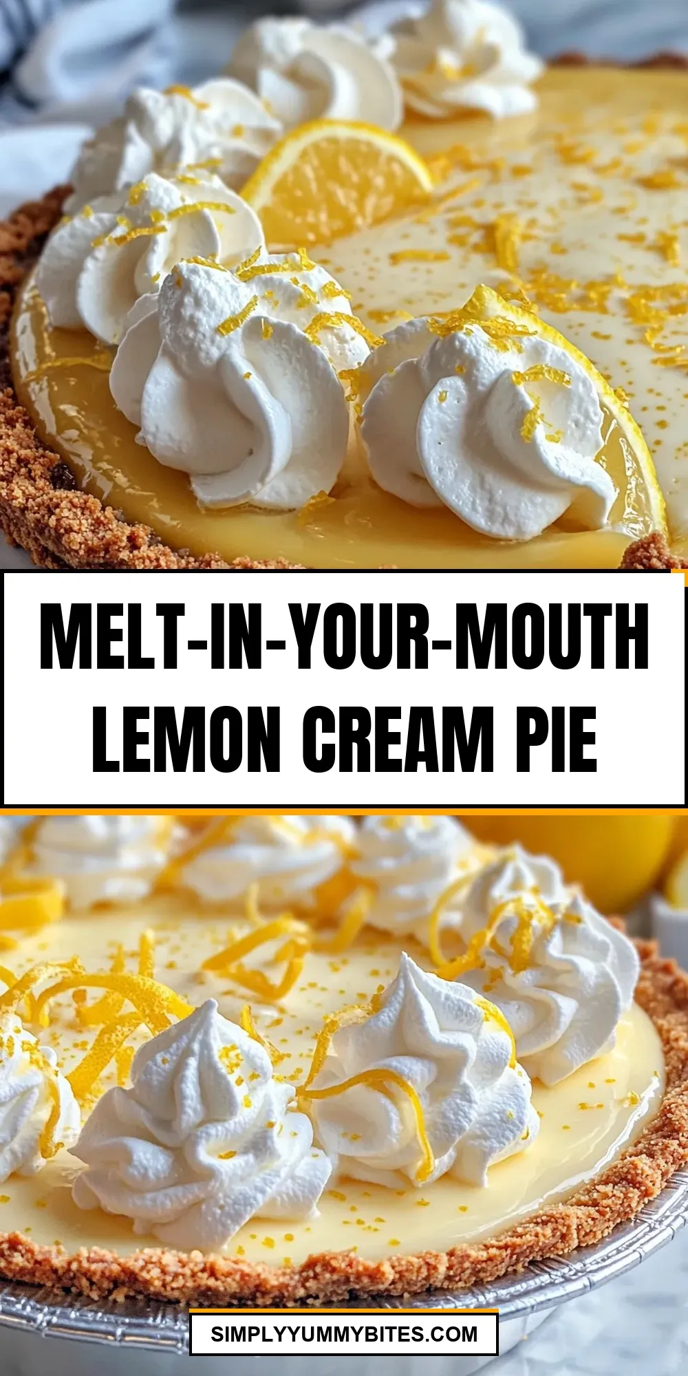 Melt-In-Your-Mouth Lemon Cream Pie Recipe