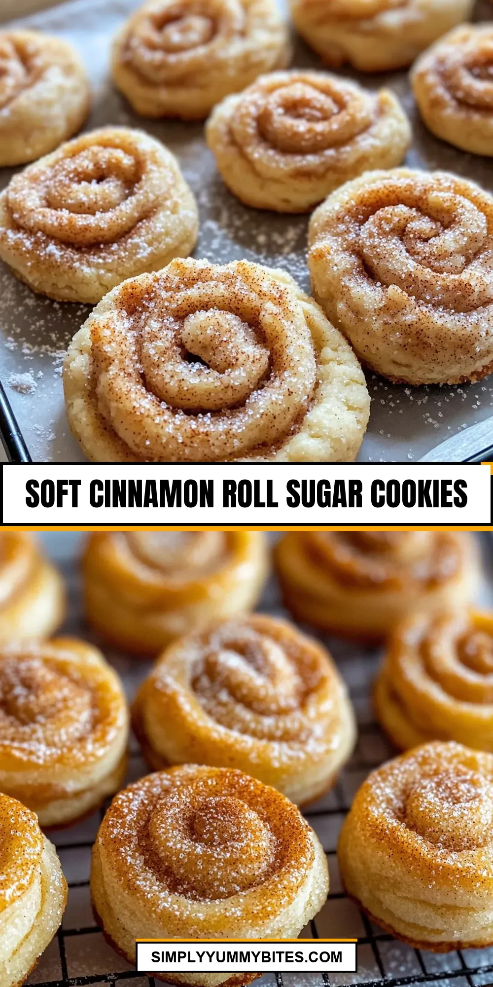 Quick Soft Cinnamon Roll Sugar Cookies