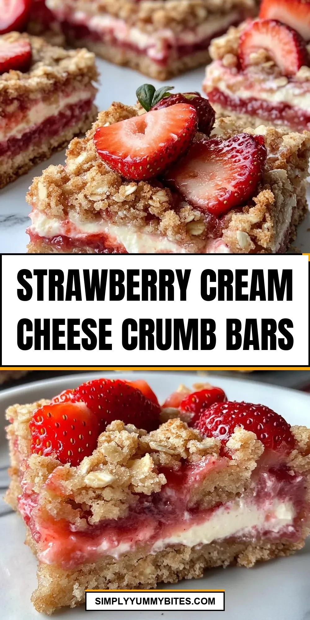 How To Make Simple Strawberry Cream Cheese Crumb Bars