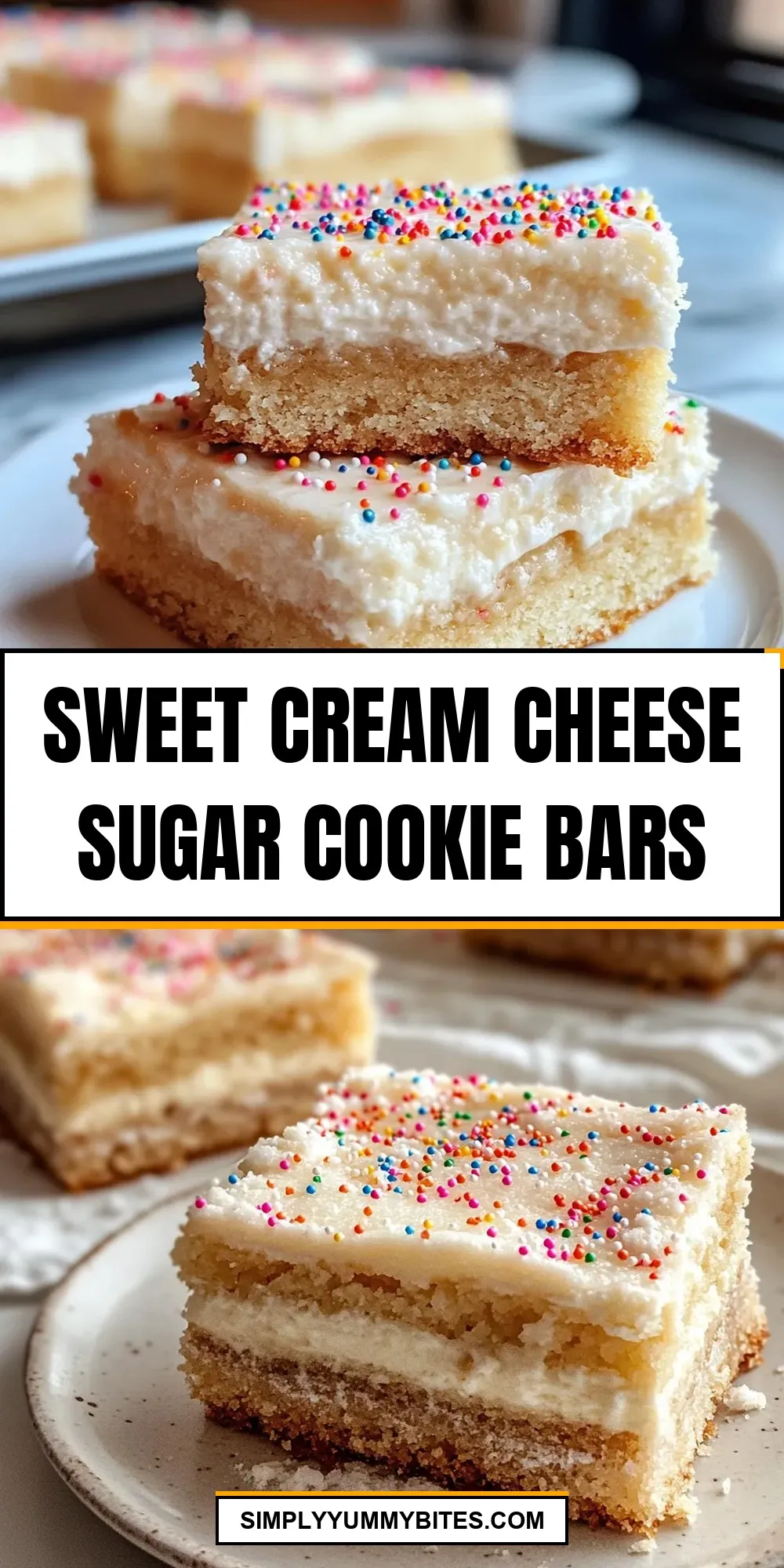Savory Sweet Cream Cheese Sugar Cookie Bars