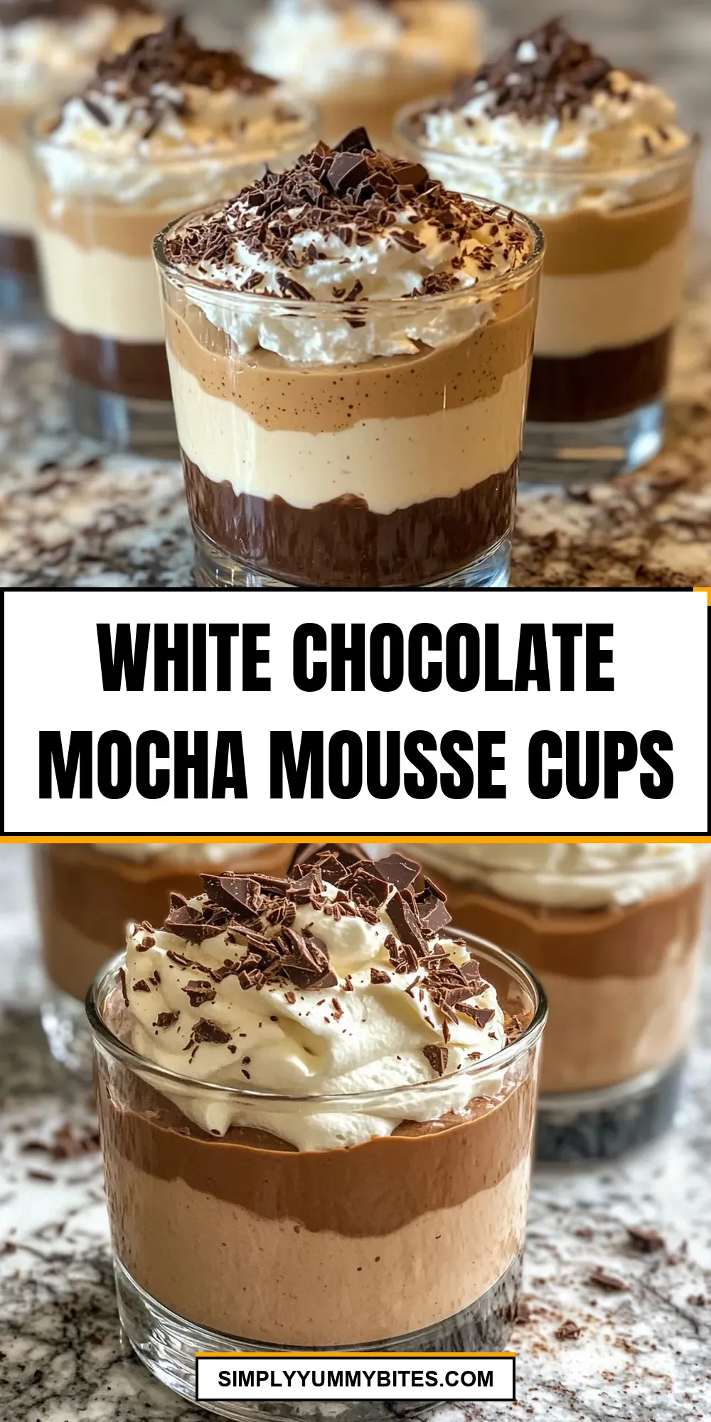 White Chocolate Mocha Mousse Cups Recipe
