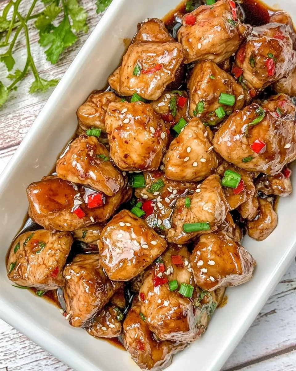 Homemade 3-Ingredient Teriyaki Chicken shot