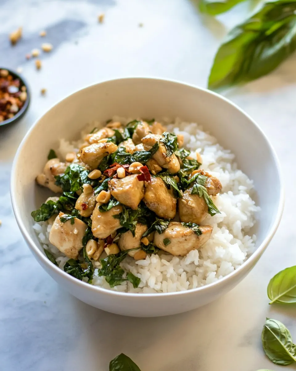 Easy 30-Minute Thai Basil Chicken (Pad Krapow Gai) recipe photo