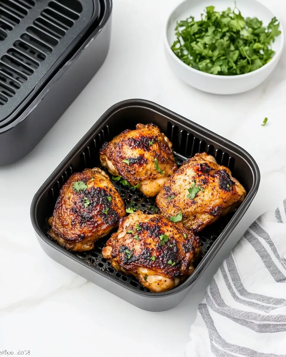 Best Air Fryer Chicken Thighs recipe photo