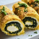 Homemade Baked Chicken Rollatini with Spinach photo