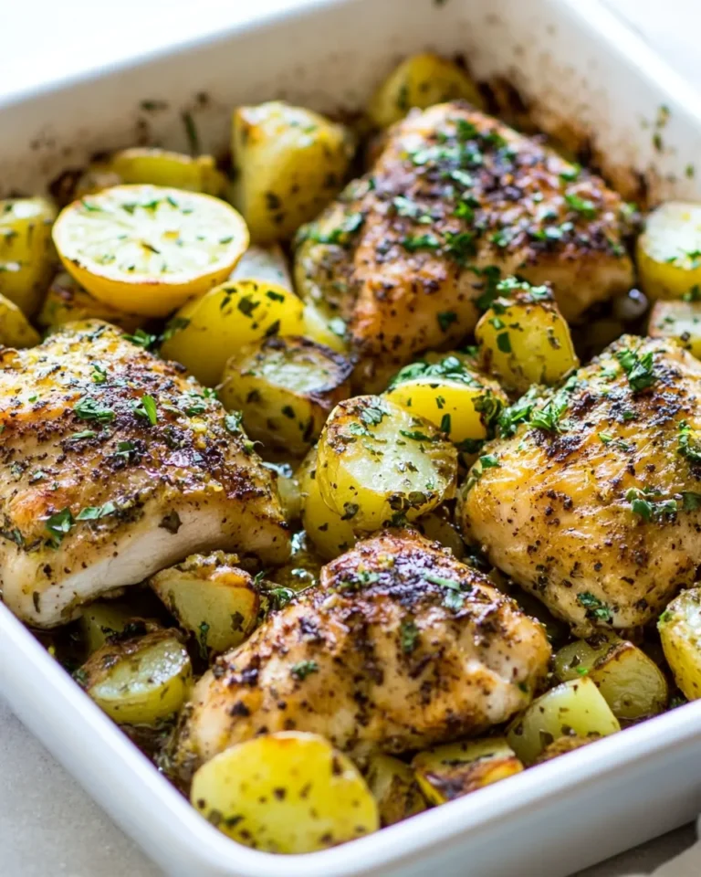 Easy Baked Lemon Chicken and Potatoes photo
