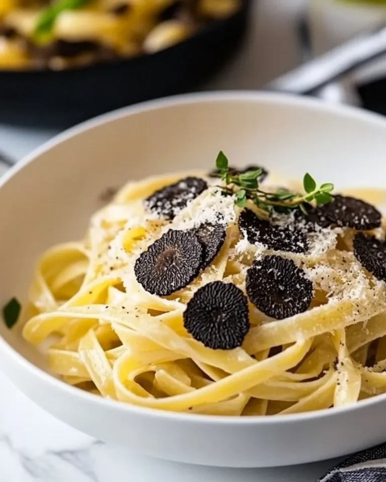 Homemade Black Truffle Pasta photo