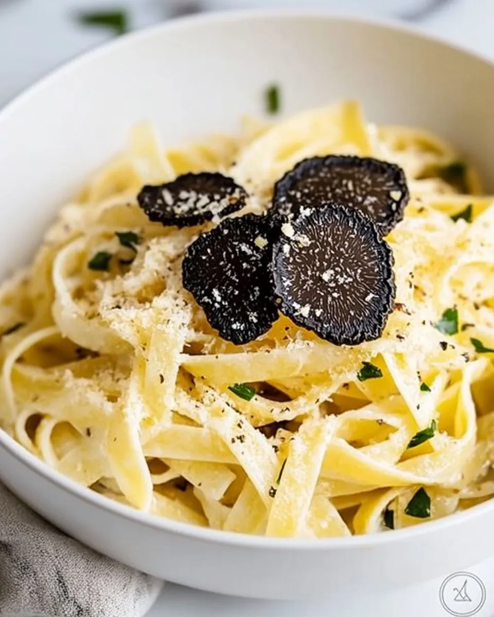 Delicious Black Truffle Pasta image