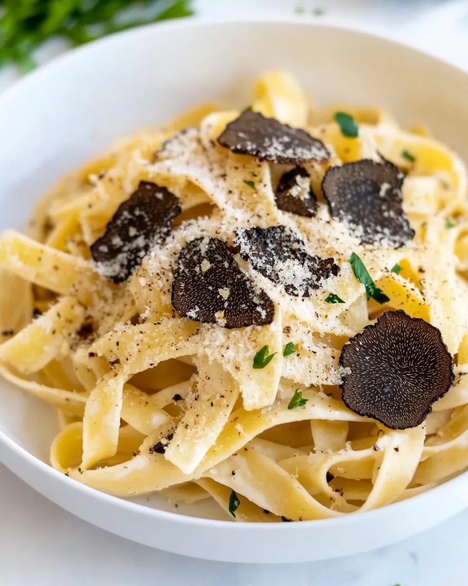 Easy Black Truffle Pasta recipe photo