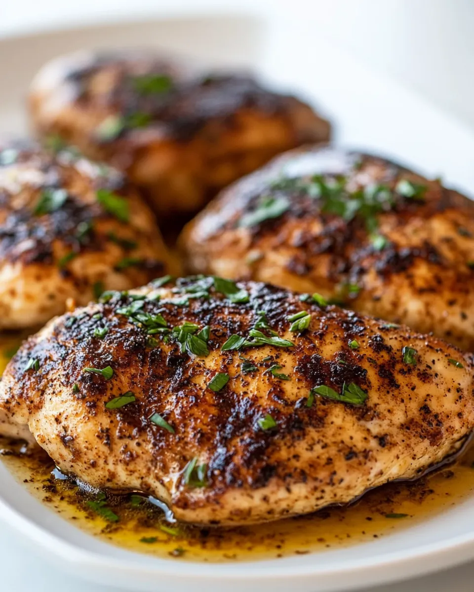 Delicious Blackened Chicken shot