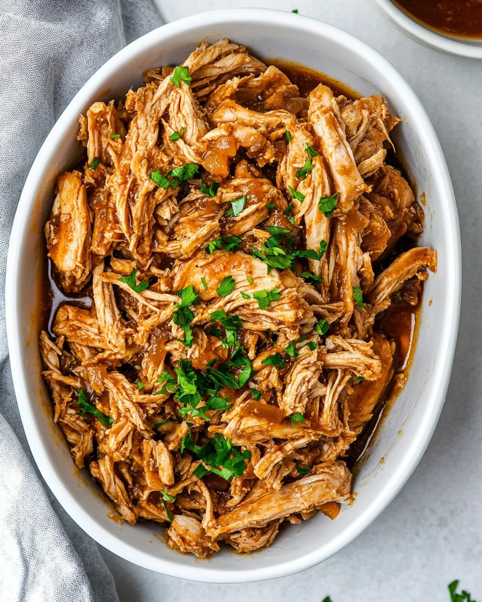 Easy Brown Sugar Pulled Chicken recipe photo