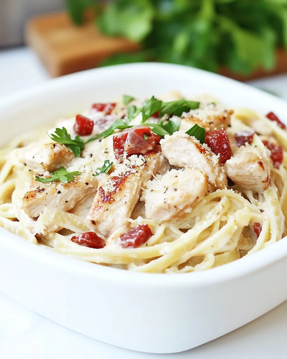 Delicious Cajun Chicken Alfredo Recipe with Linguine Pasta image