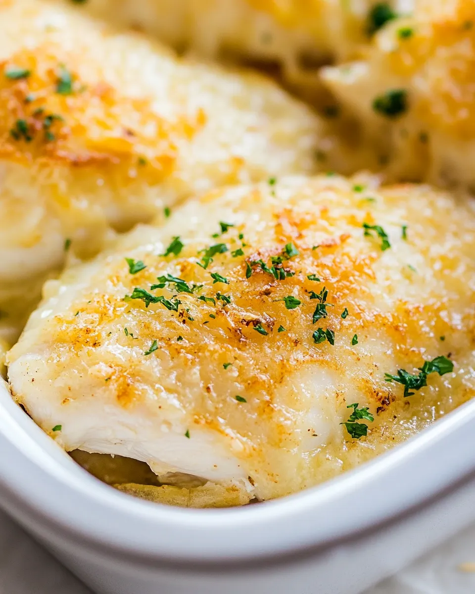 Savory Cheesy Onion Chicken image