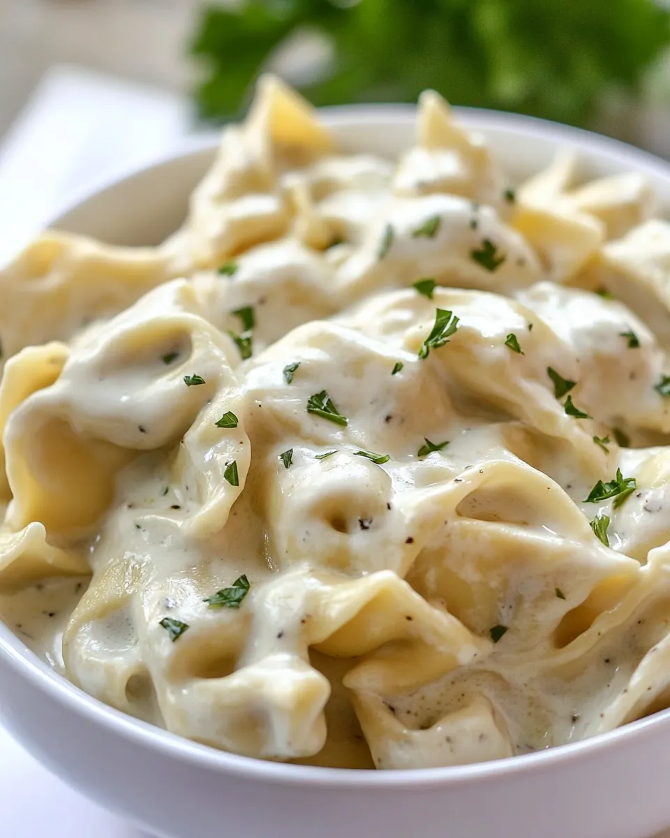Delicious Cheesy Tortellini Pasta image