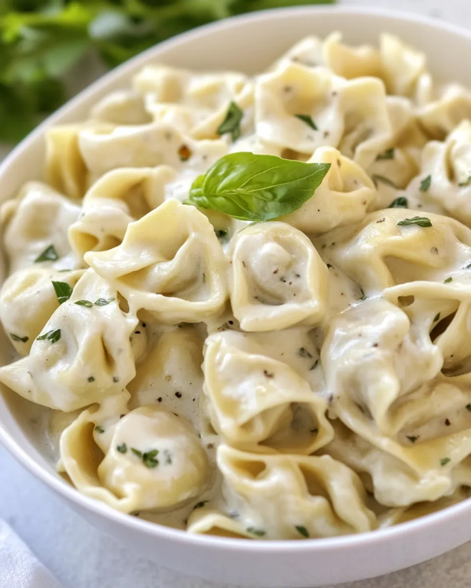 Classic Cheesy Tortellini Pasta recipe photo