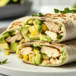 Homemade Chicken Avocado Wraps photo