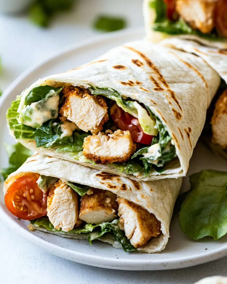 Homemade Chicken Caesar Wraps photo