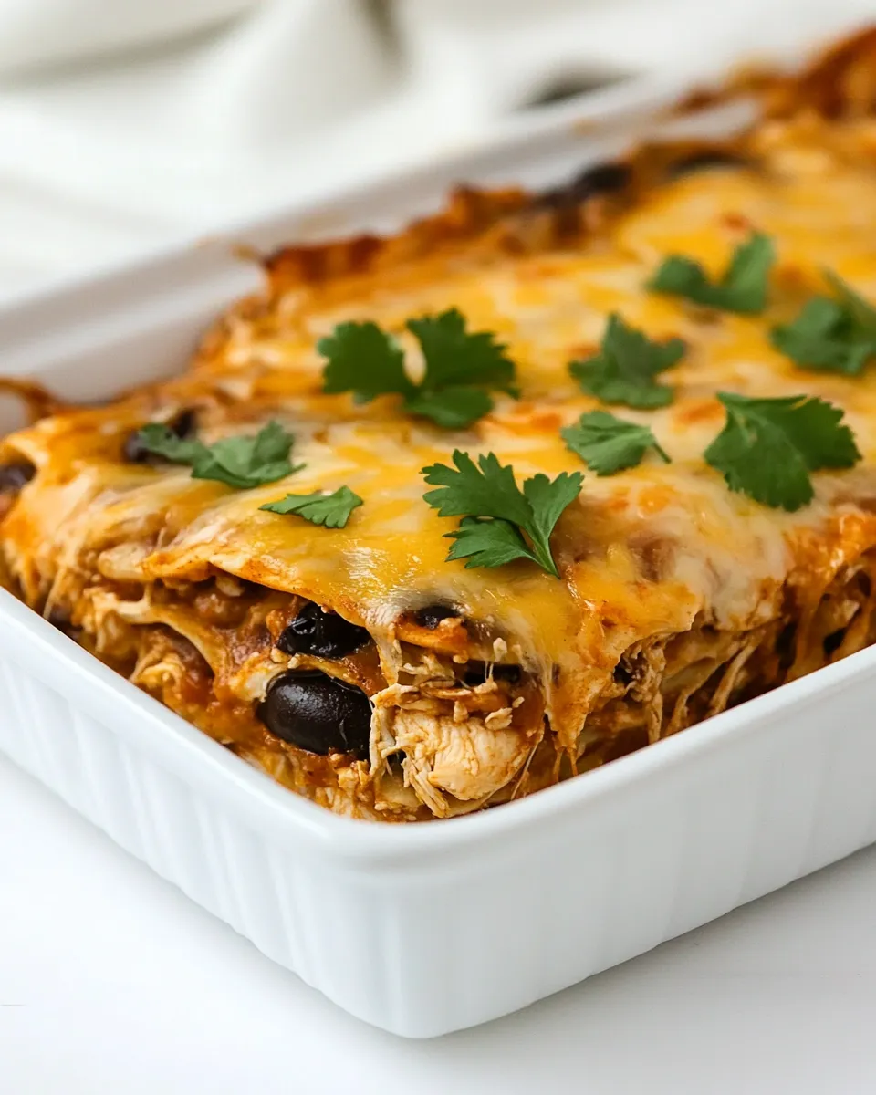 Classic Chicken Enchilada Casserole image