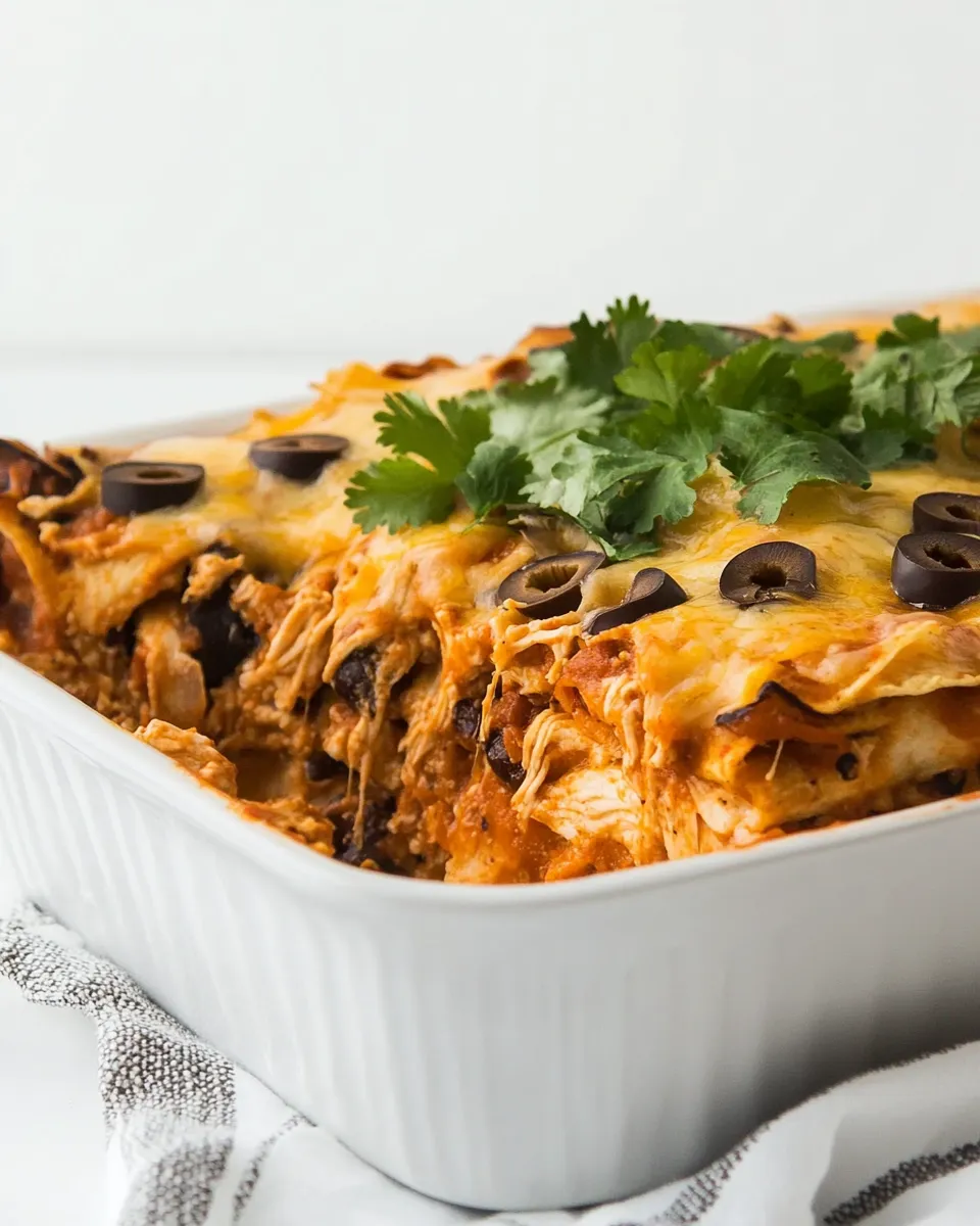 Easy Chicken Enchilada Casserole recipe photo