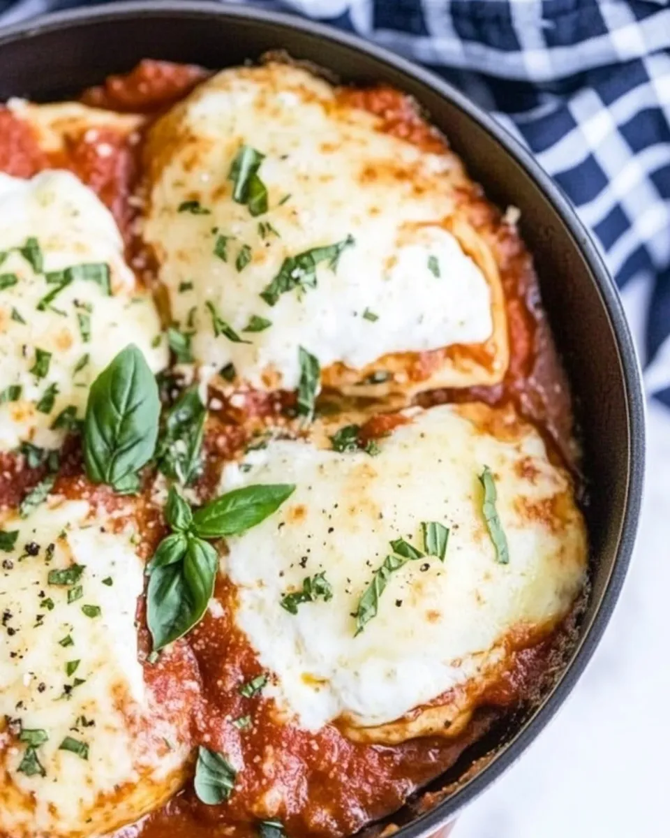 Classic Chicken Mozzarella Skillet image