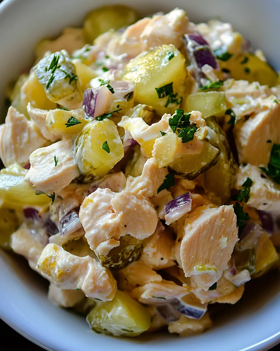 Homemade Chicken Salad with Pickles Recipe photo