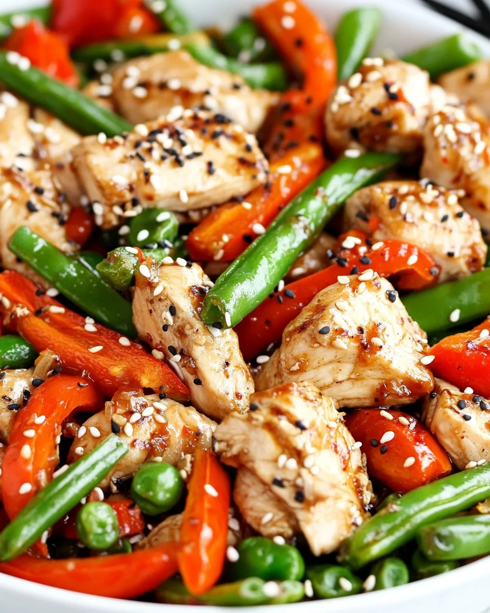 Easy Chicken Stir-Fry Sheet Pan Meal photo