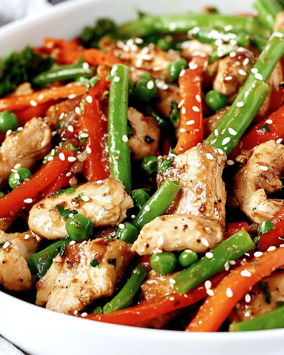 Quick Chicken Stir-Fry Sheet Pan Meal shot