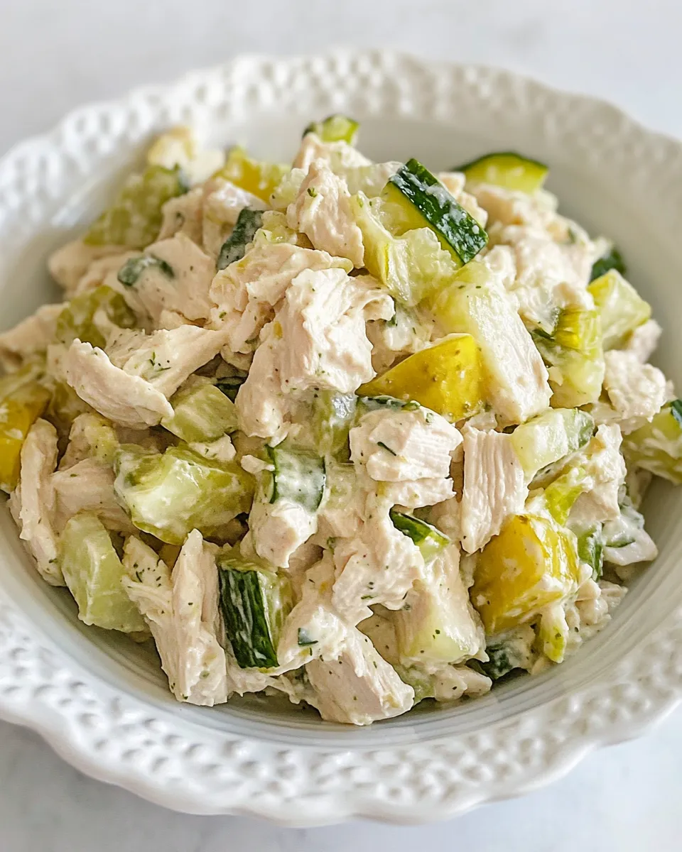 Homemade Dill Pickle Chicken Salad photo