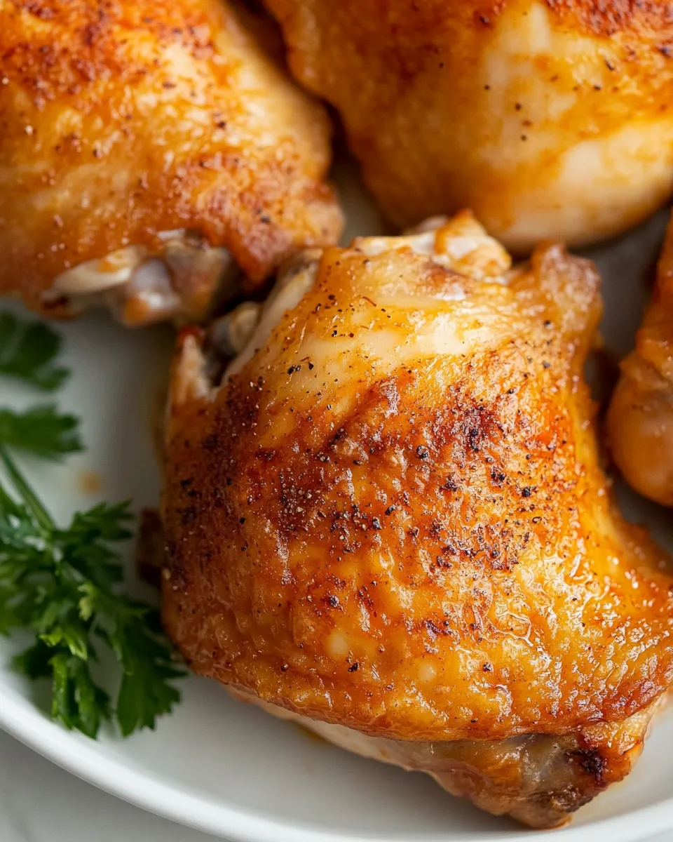 Homemade Easy Baked Chicken Thighs photo