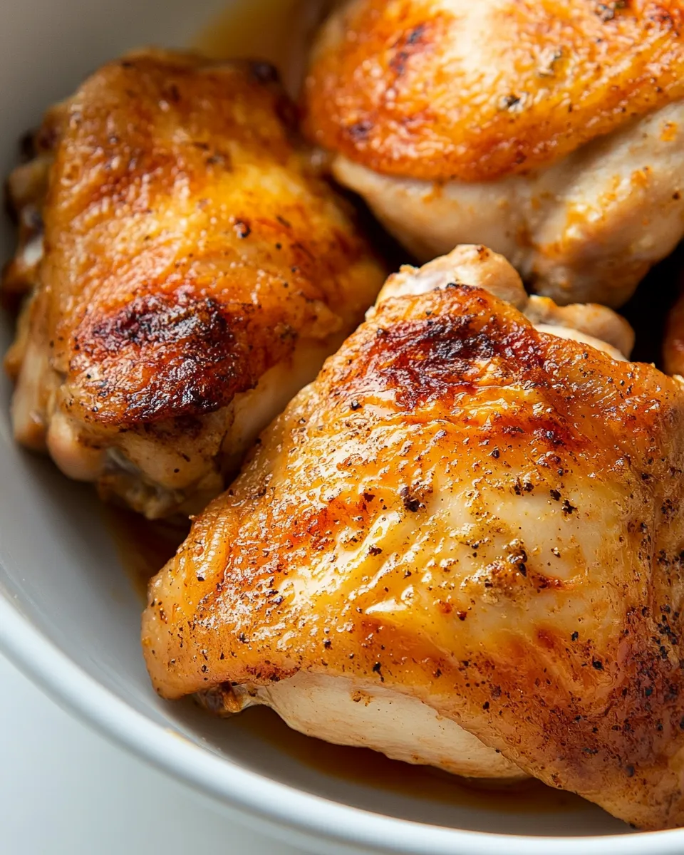 Classic Easy Baked Chicken Thighs image