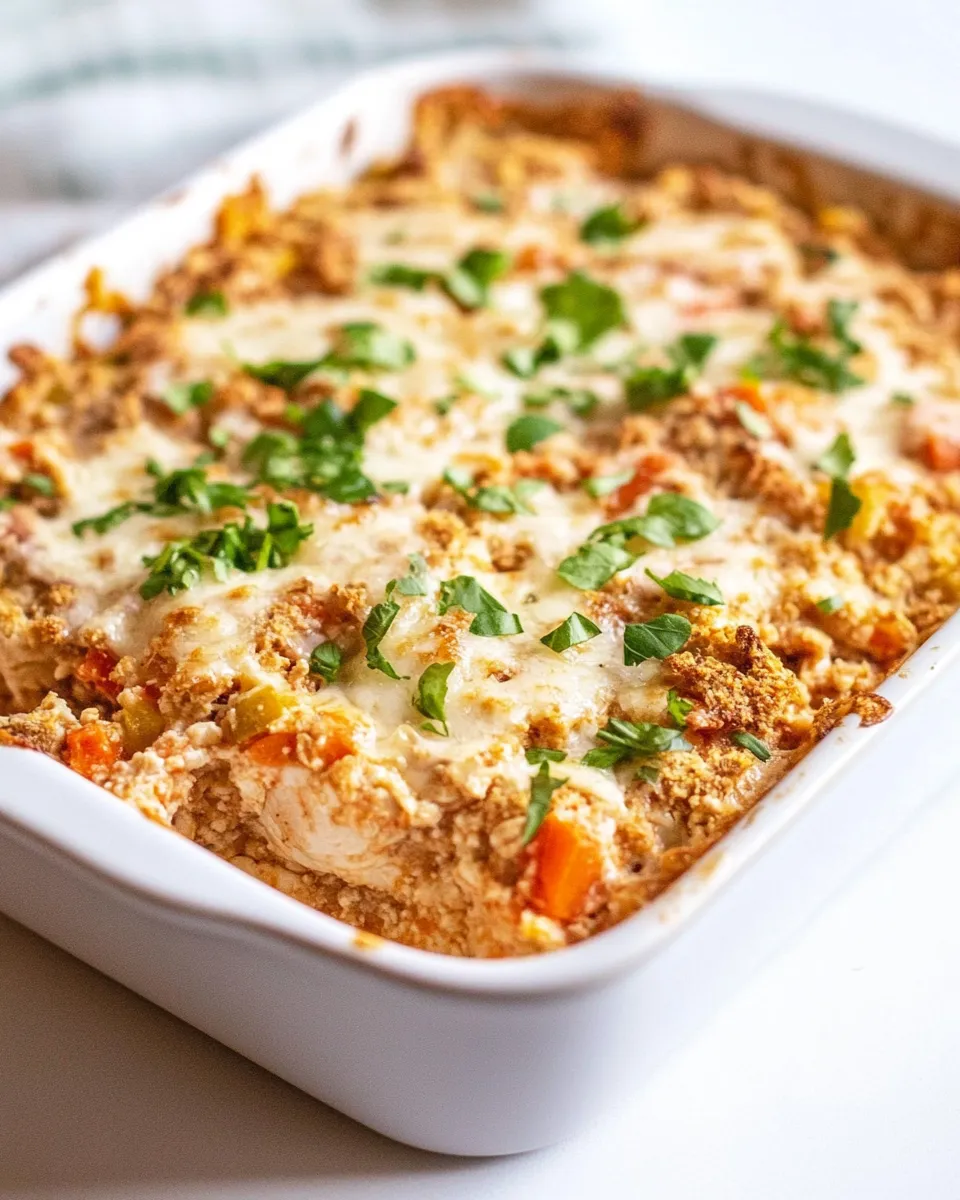 Classic Easy Chicken Bruschetta Casserole image