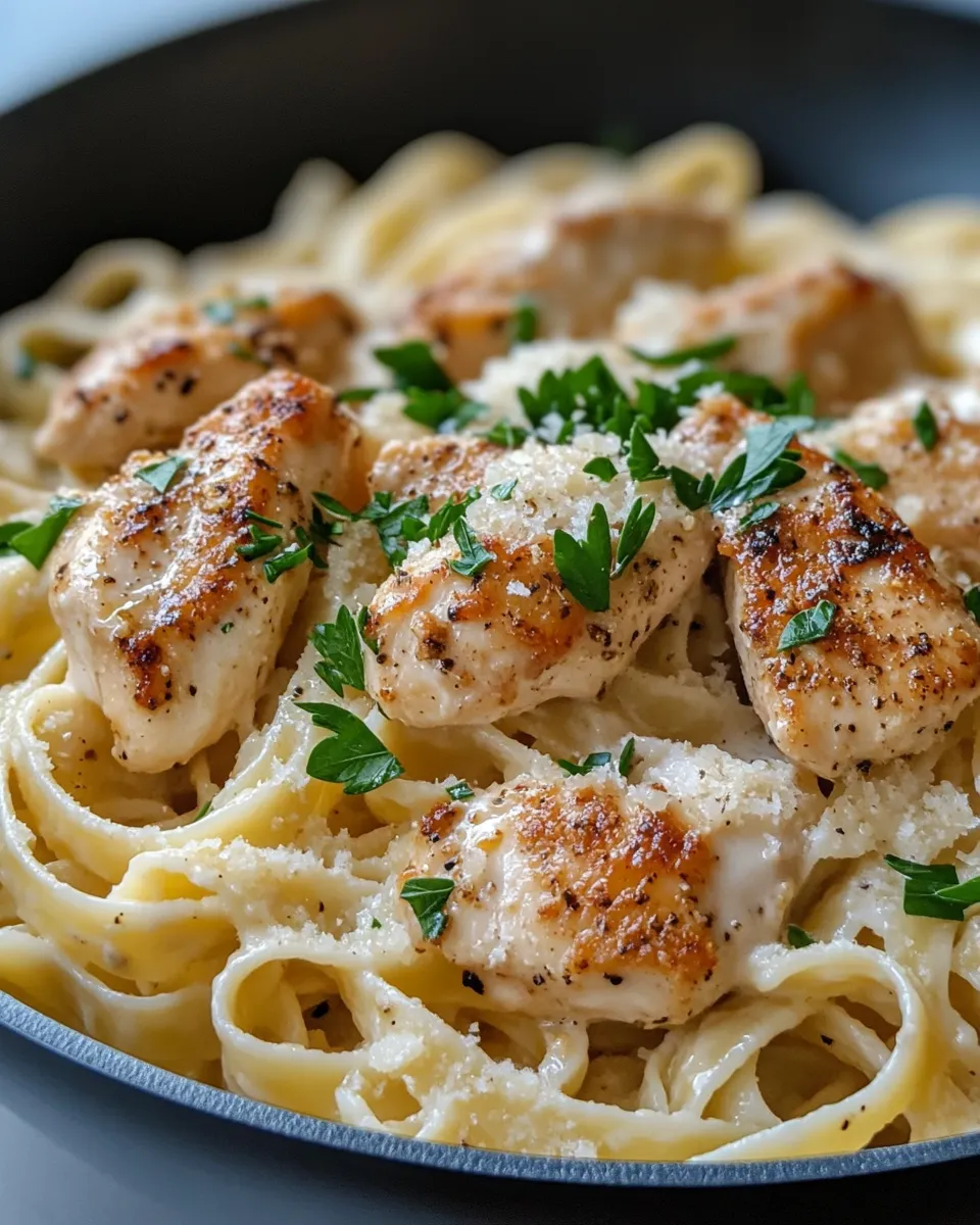 Delicious Garlic Parmesan Chicken Pasta Skillet dish photo