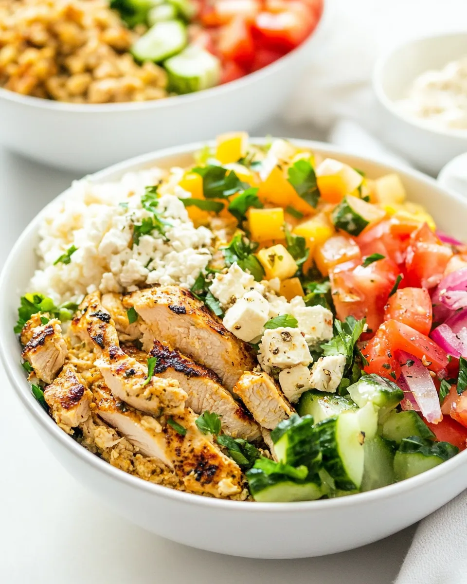Homemade Greek Chicken Bowls photo
