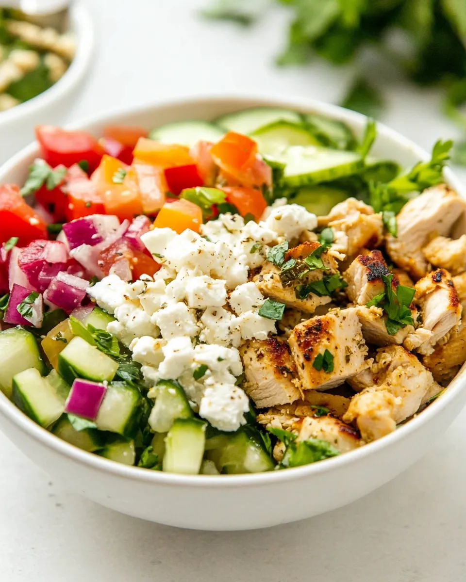 Classic Greek Chicken Bowls image