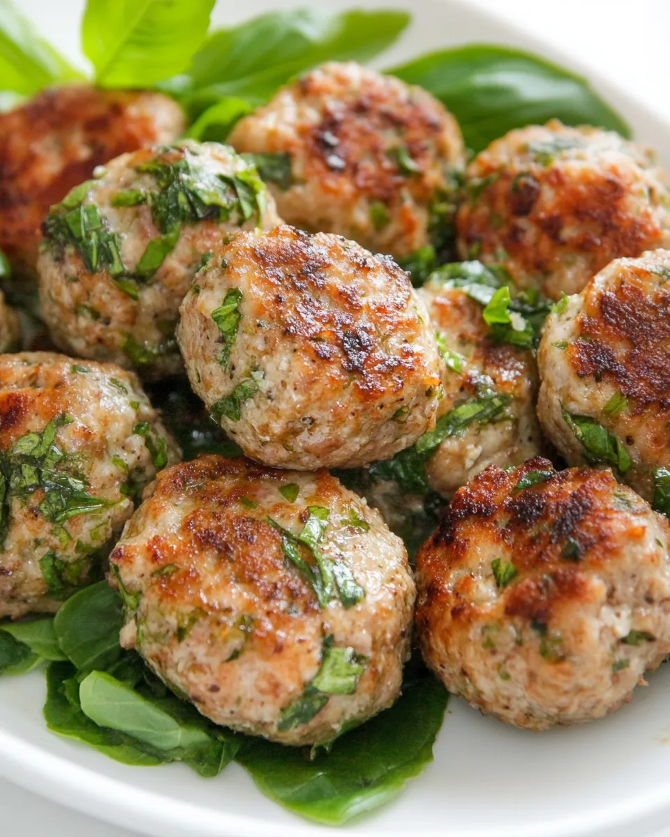 Classic Ground Chicken Meatballs image